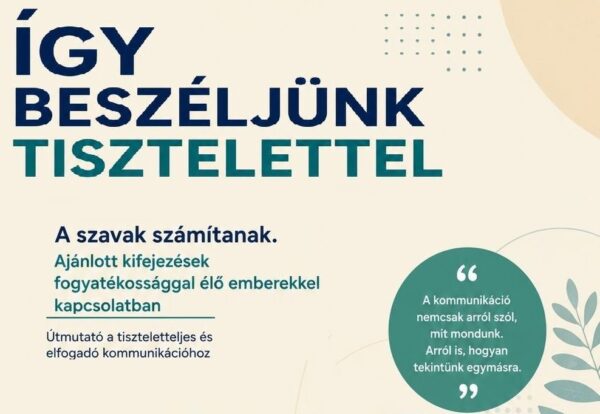 A szavak számítanak: gyakorlatias  kommunikációs „iránytűt” készítettünk a fogyatékossággal élők világához